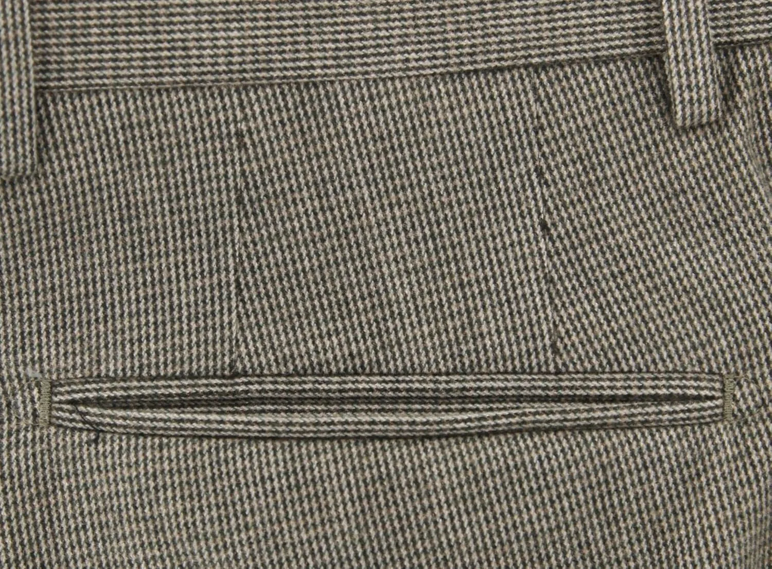 Gray Micro-Houndstooth Pants - Extra Slim