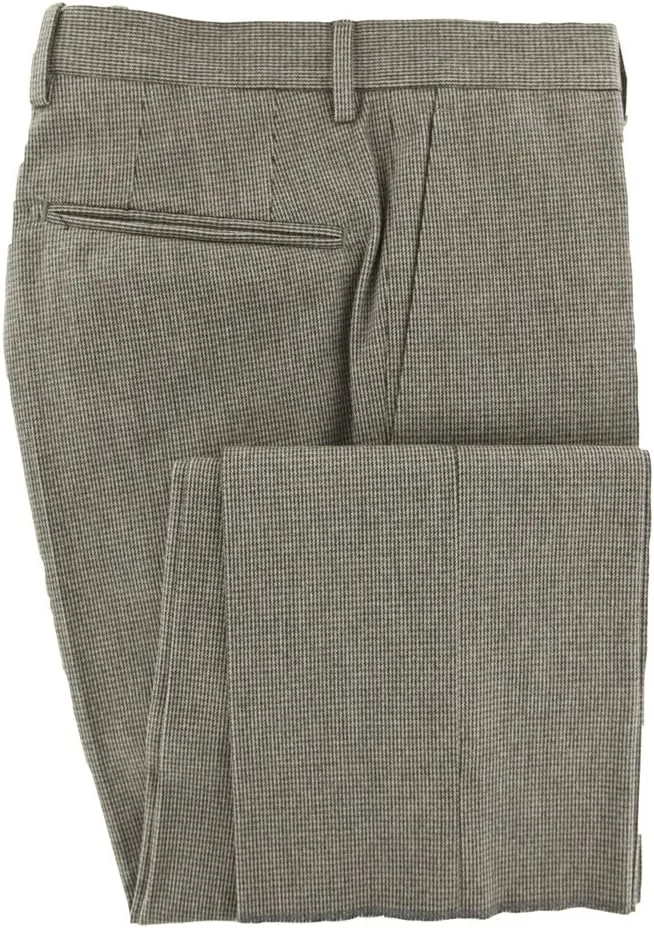 Gray Micro-Houndstooth Pants - Extra Slim