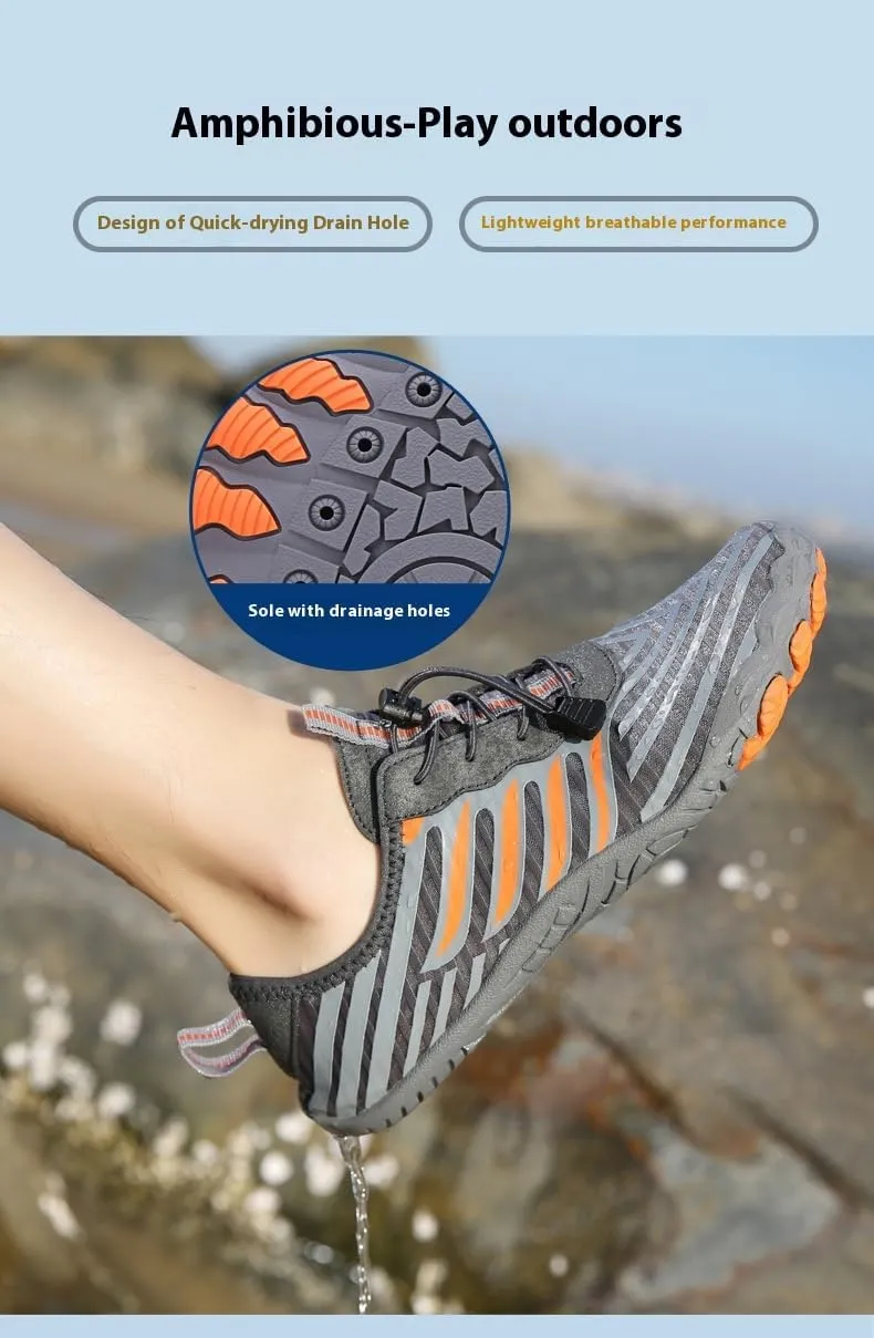 Grounded Footwear for Women, Grounding Allround Barefoot Shoes, Waterproof Trail Running Healthy & Non-Slip Barefoot Shoes, Slip-On Unisex Quick Dry