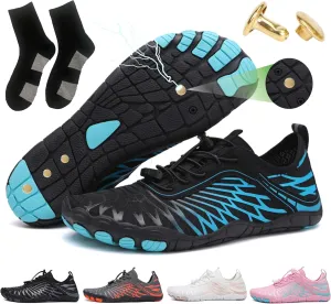 Grounding Shoes with Copper Barefoot Shoes Women Men, Outdoor Waterproof Hike Healthy Non-Slip Flexible