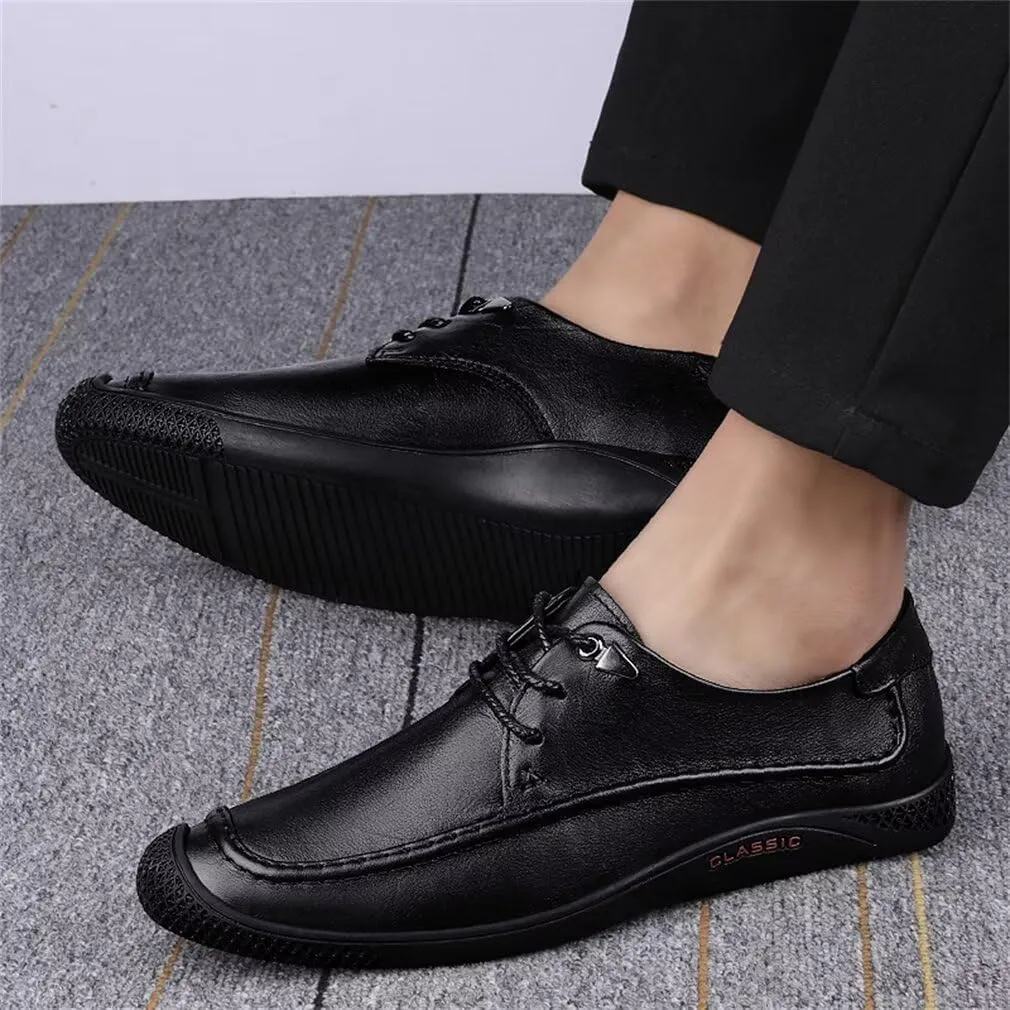 GSLMOLN Men's Fashion Loafer Leather Casual Breathable Formal Dress Shoes