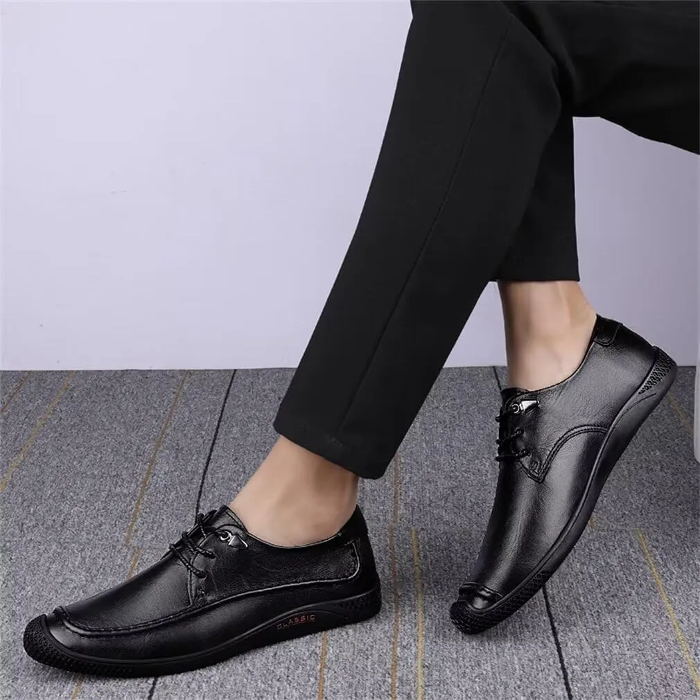 GSLMOLN Men's Fashion Loafer Leather Casual Breathable Formal Dress Shoes