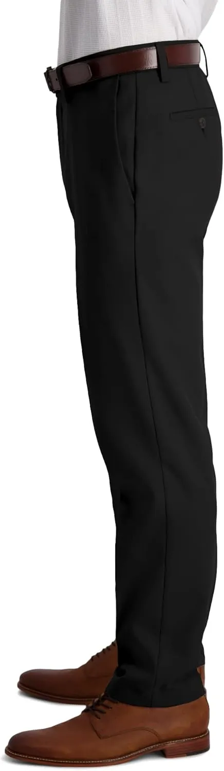 Haggar Men's Cool 18 Pro Slim Fit Flat Front Dress Casual Stretch Golf Pant