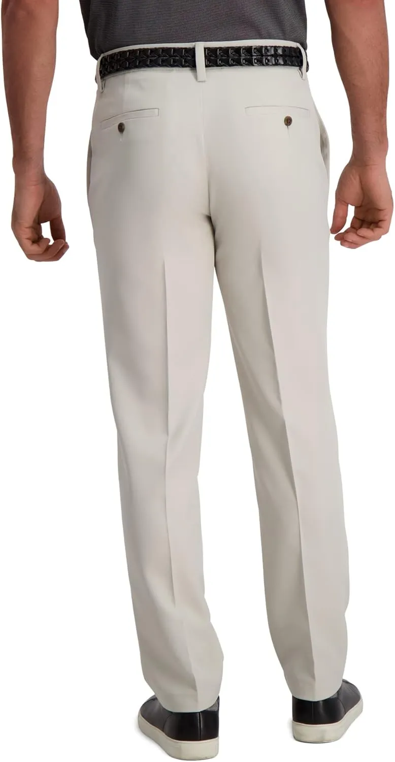 Haggar Men's Cool 18 Pro Slim Fit Flat Front Dress Casual Stretch Golf Pant