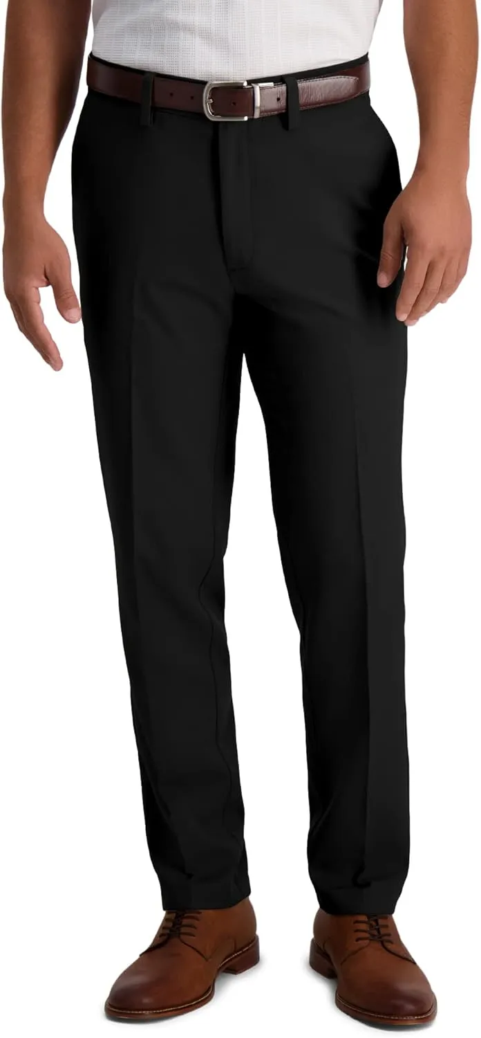 Haggar Men's Cool 18 Pro Slim Fit Flat Front Dress Casual Stretch Golf Pant