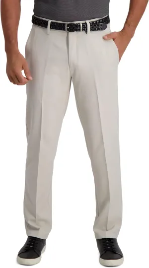 Haggar Men's Cool 18 Pro Slim Fit Flat Front Dress Casual Stretch Golf Pant