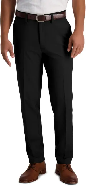 Haggar Men's Cool 18 Pro Slim Fit Flat Front Dress Casual Stretch Golf Pant