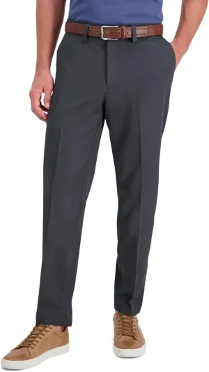 Haggar Men's Cool 18 Pro Slim Fit Flat Front Dress Casual Stretch Golf Pant