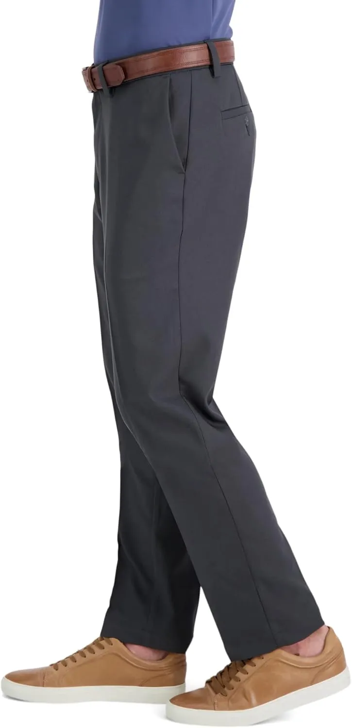 Haggar Men's Cool 18 Pro Slim Fit Flat Front Dress Casual Stretch Golf Pant