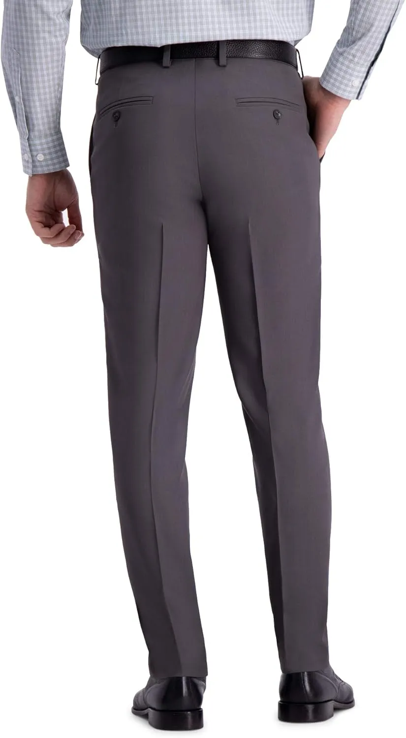 Haggar Men's Premium Comfort Dress Slim Fit Flat Front Pant