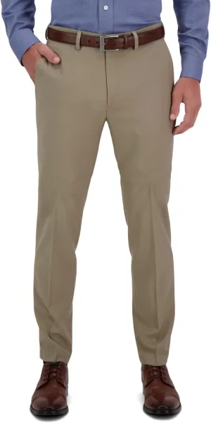 Haggar Men's Premium Comfort Dress Slim Fit Flat Front Pant