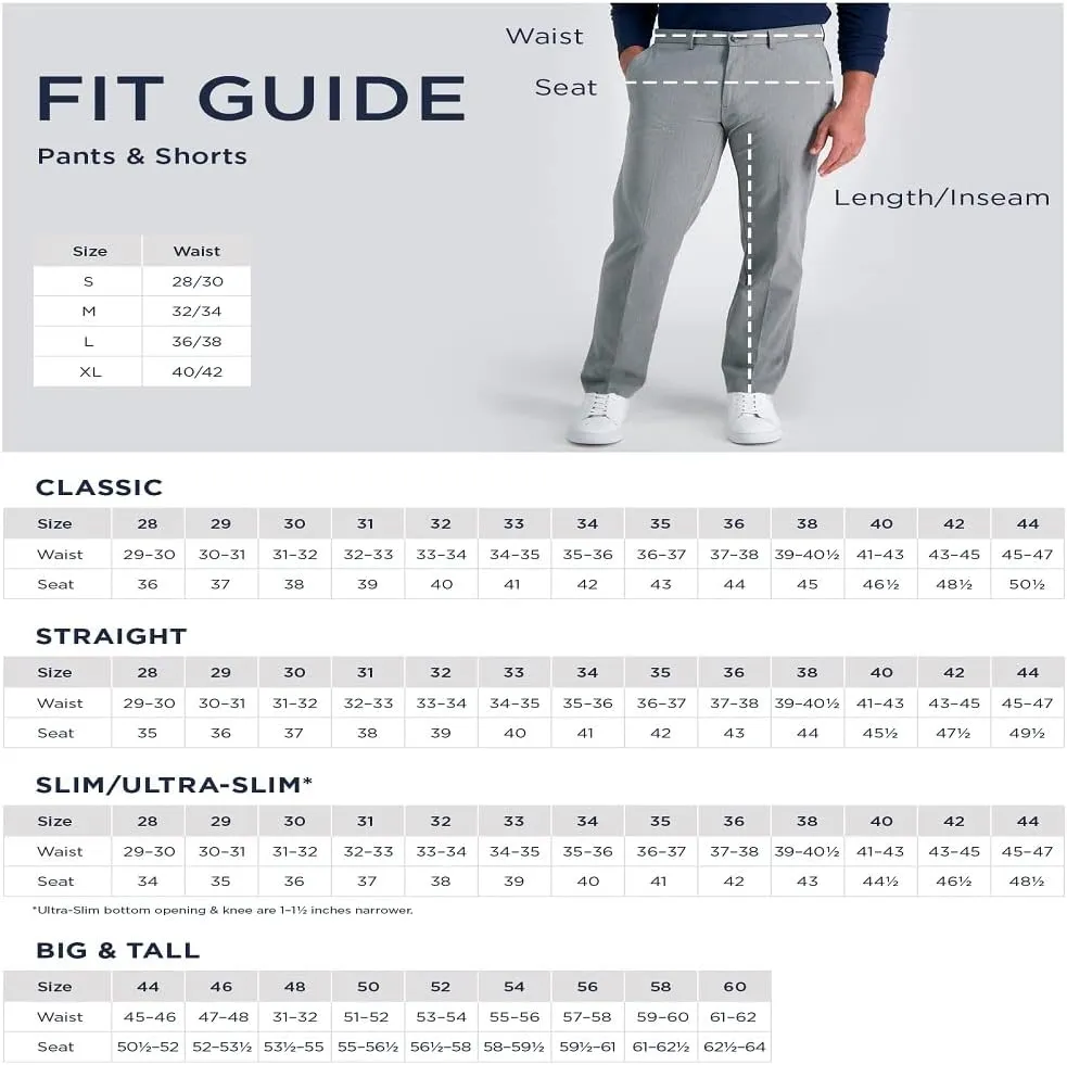 Haggar Men's Premium Comfort Dress Slim Fit Flat Front Pant
