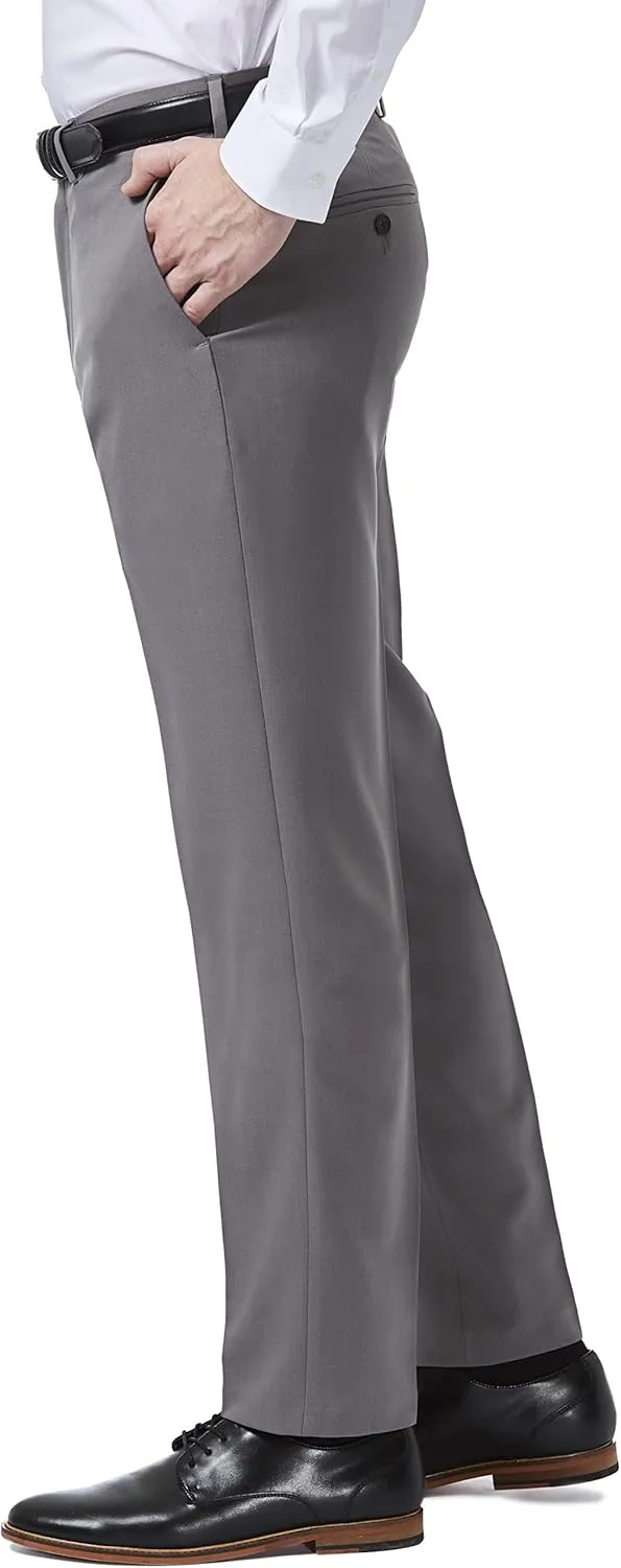 Haggar Men's Premium Comfort Dress Slim Fit Flat Front Pant