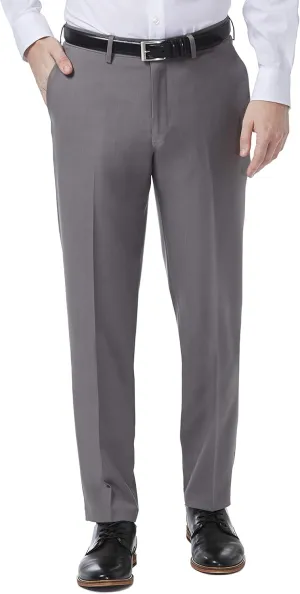 Haggar Men's Premium Comfort Dress Slim Fit Flat Front Pant