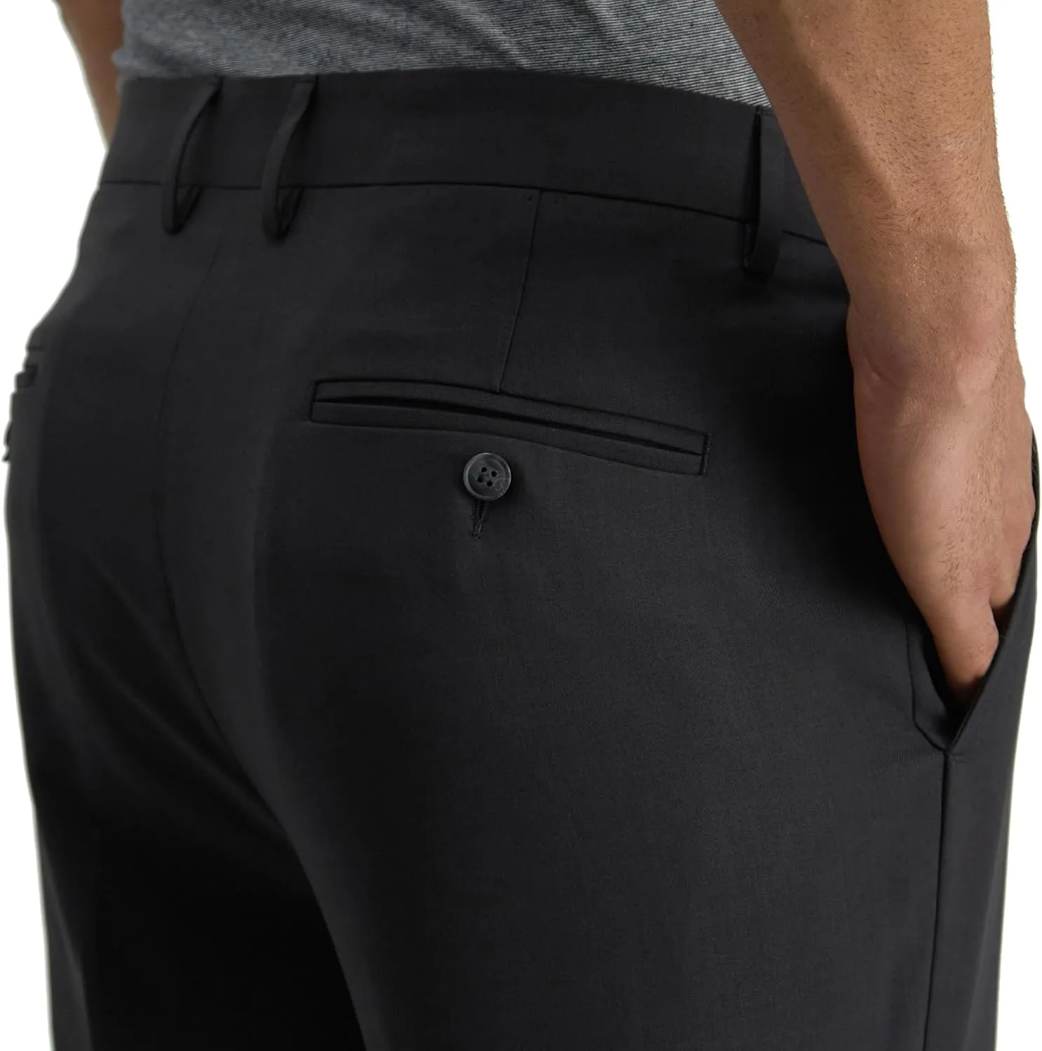 Haggar Men's Smart Wash with Repreve Slim Fit Suit Separates-Pants & Jackets
