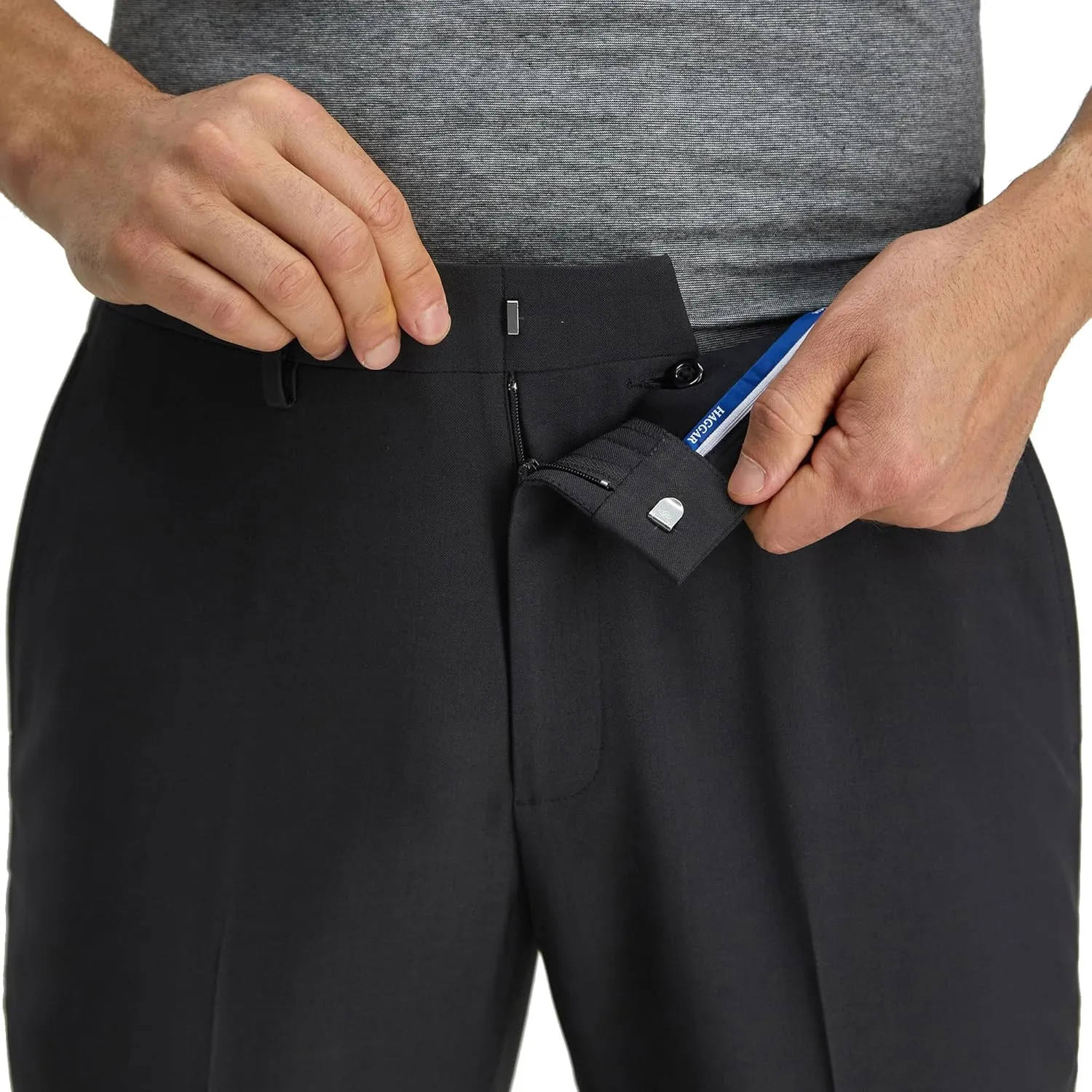 Haggar Men's Smart Wash with Repreve Slim Fit Suit Separates-Pants & Jackets