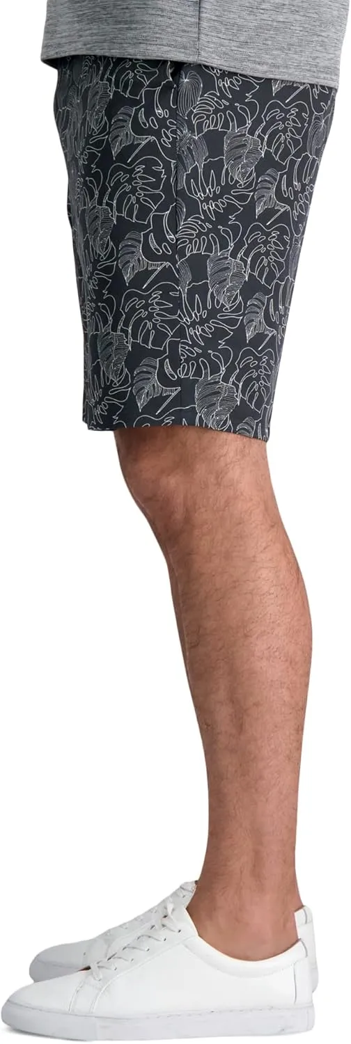 Haggar Men's The Active Series Hybrid Snap Closure Printed Short