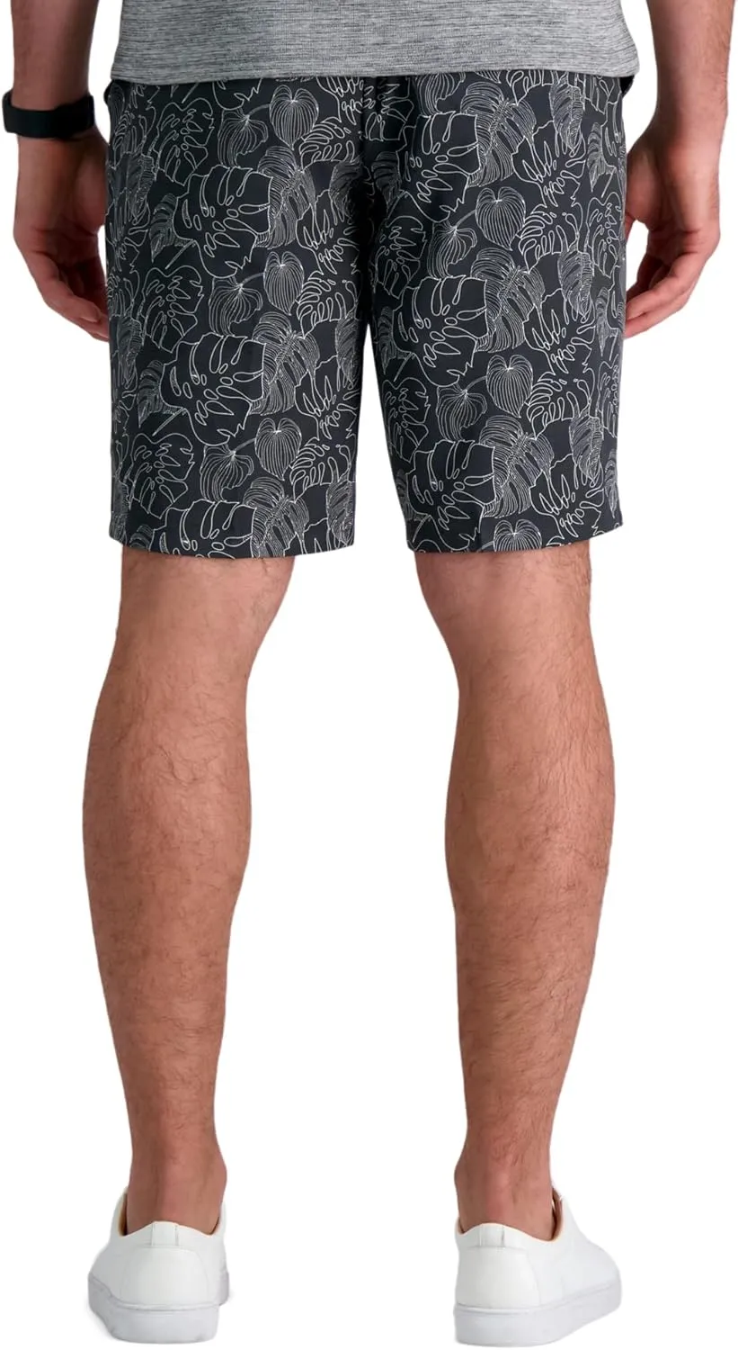 Haggar Men's The Active Series Hybrid Snap Closure Printed Short