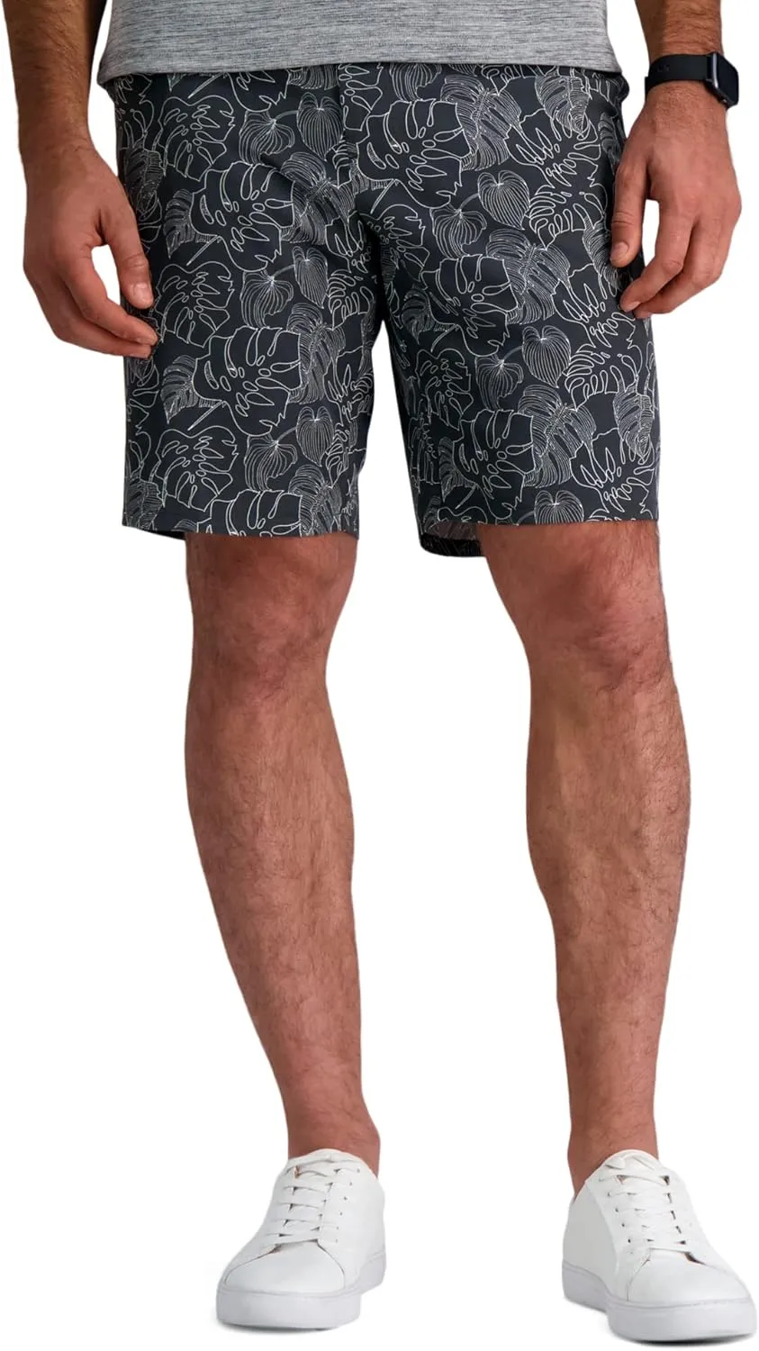 Haggar Men's The Active Series Hybrid Snap Closure Printed Short