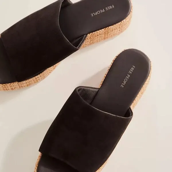Harbor Raffia Flatform Sandals