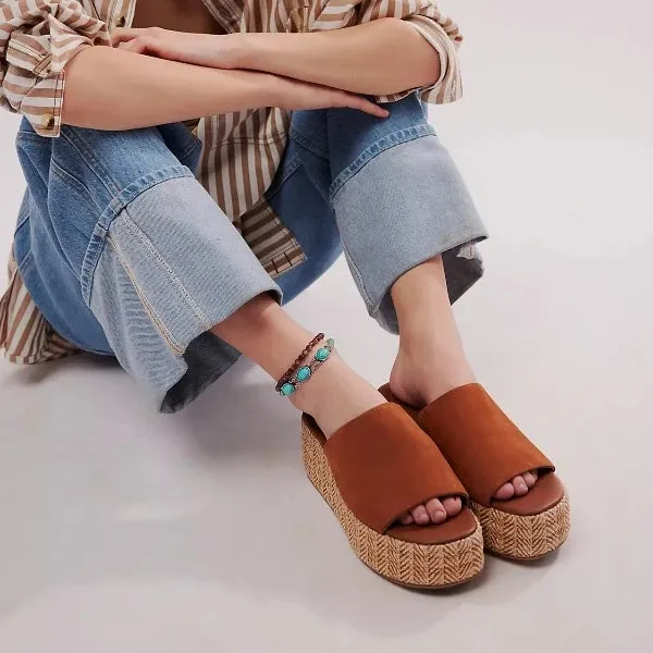 Harbor Raffia Flatform Sandals