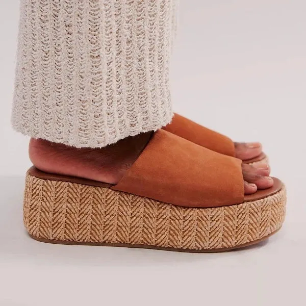 Harbor Raffia Flatform Sandals