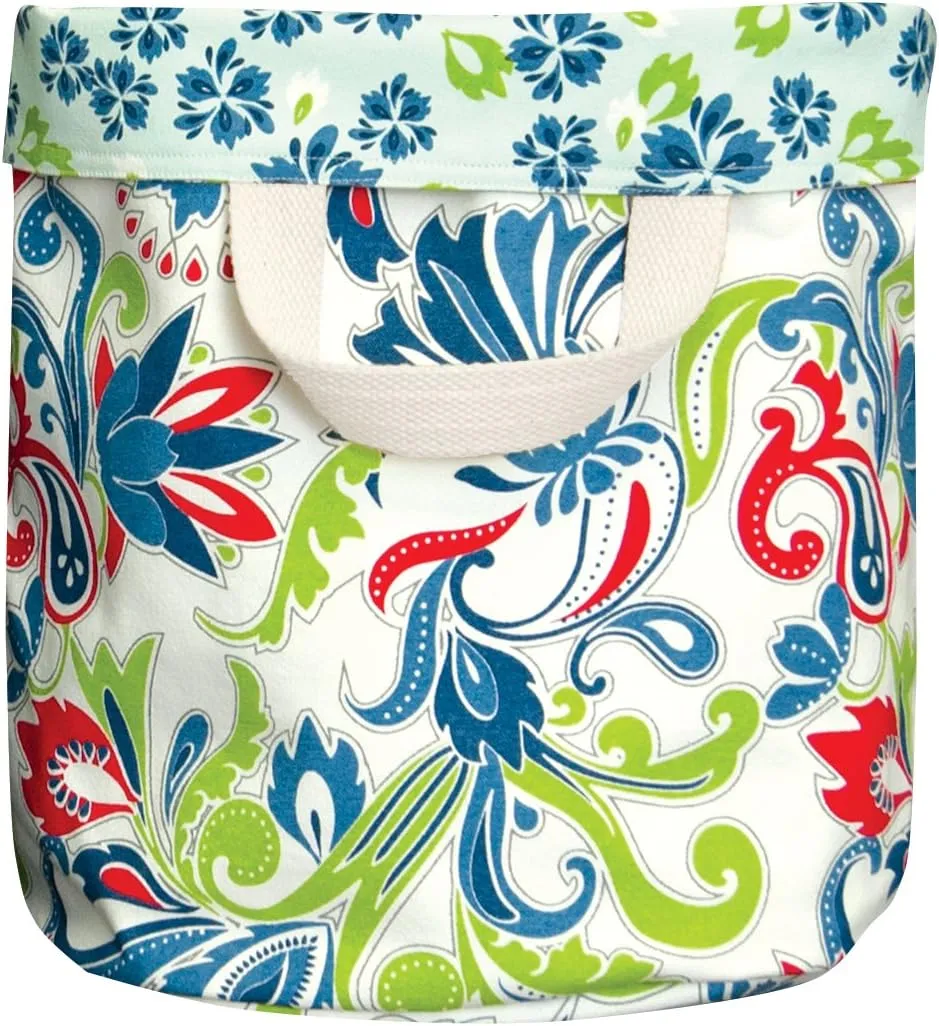 Heritage Lace Nantucket Flourish/Blooms Reversible Tote, 16 by 16 by 19-Inch