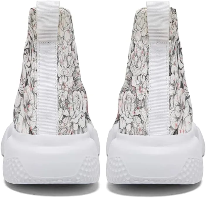 Hetios Womens Artistic Graffiti Running Shoes - Sneakers Sport Mesh Work Gym Slip on Tennis Walking Casual Trainers