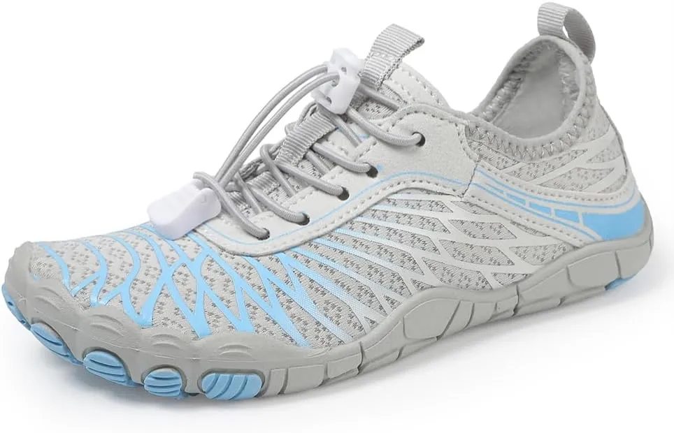 HiGropcore Water Shoes for Kids - Girls Boys Barefoot Shoes with Wide Toe Box - Quick Dry, Lightweight, Non Slip Kids Athletic Aqua Socks for Swim Beach Pool