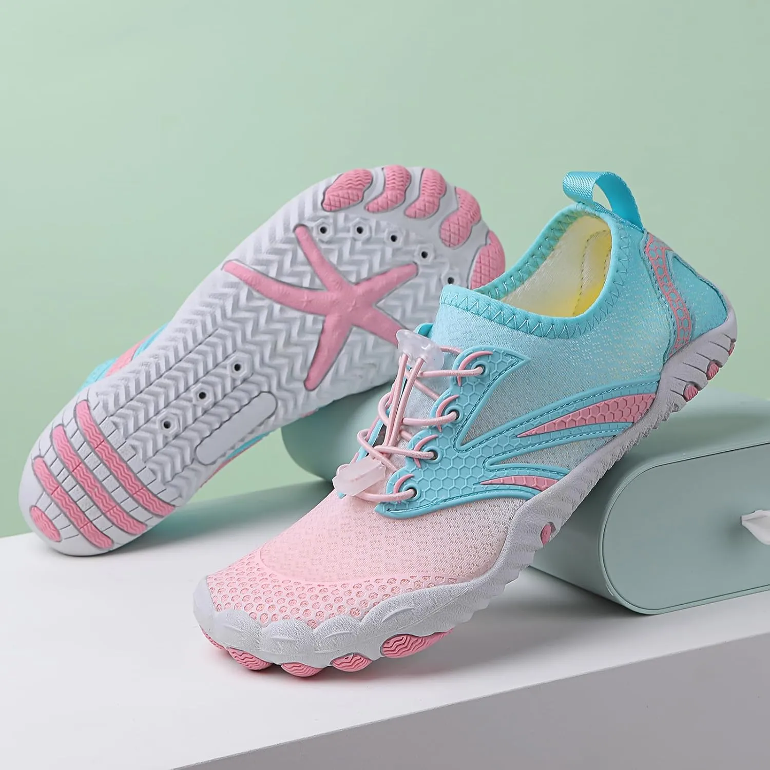 Hike Barefoot Shoes for Women Men, Water Shoes with Wide Toe Box, Non-Slip & Quick Dry Breathable Beach Pool Aqua Swim Surf Walking Shoes