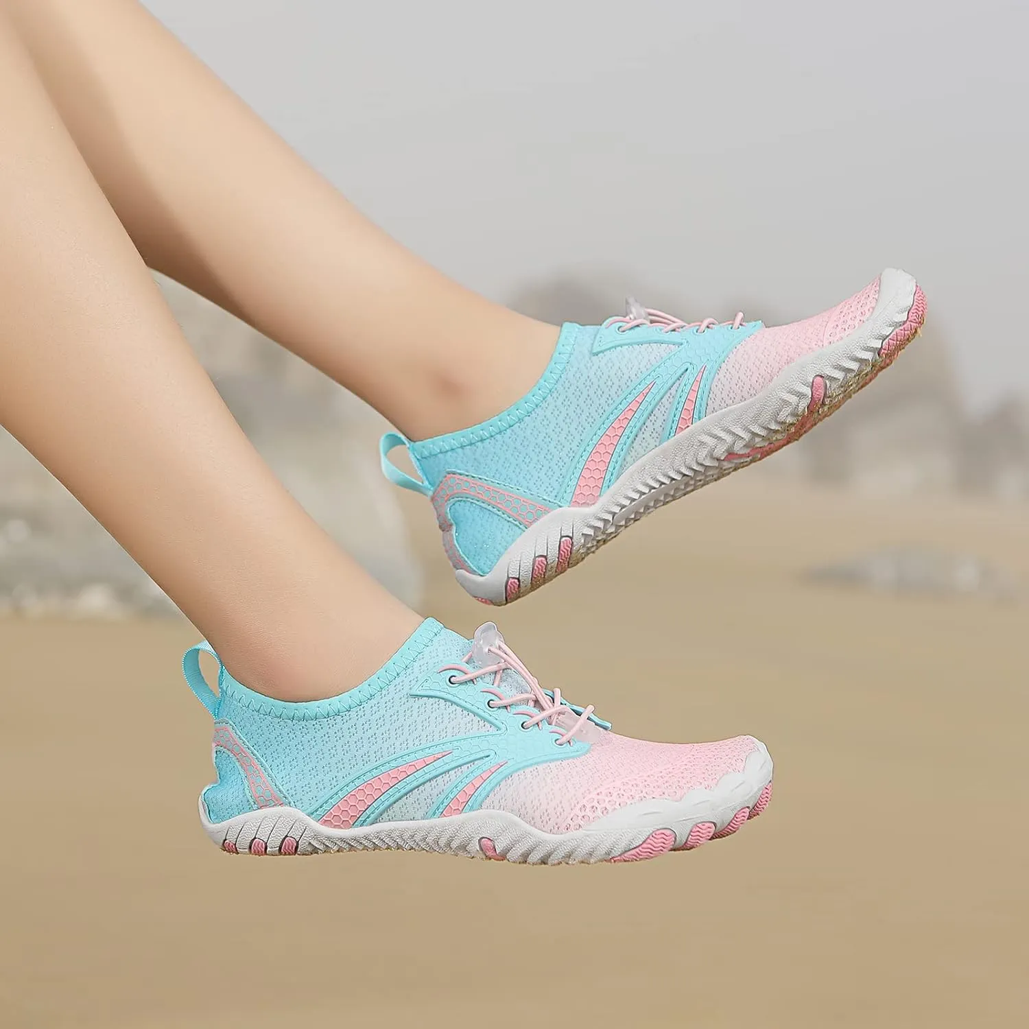 Hike Barefoot Shoes for Women Men, Water Shoes with Wide Toe Box, Non-Slip & Quick Dry Breathable Beach Pool Aqua Swim Surf Walking Shoes