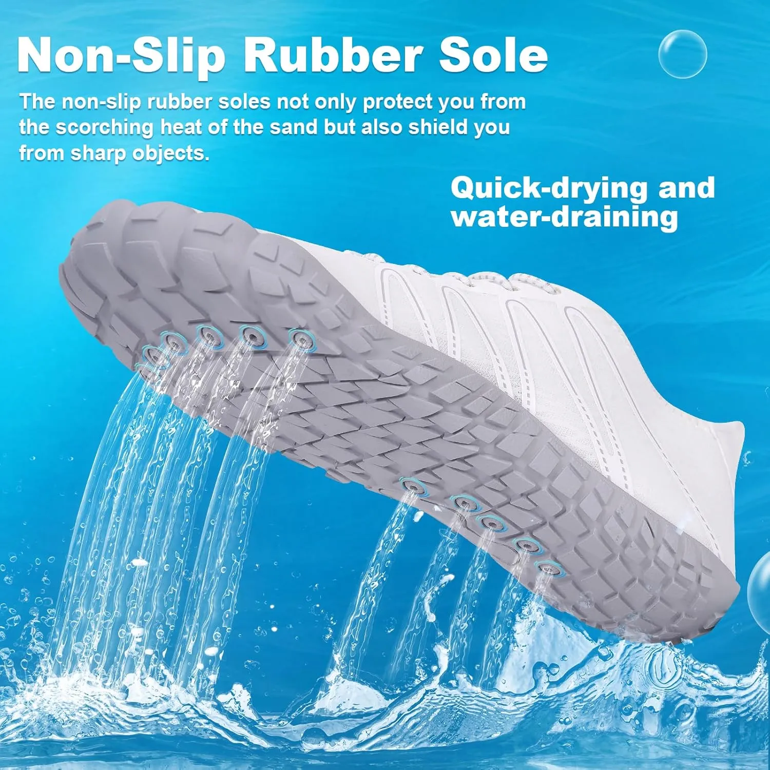 Hike Barefoot Shoes Women Men Footwear Wide Toe Quick-Dry Pro Barefoot Beach Swim Minimalist Grounding Shoes Breathable Non-Slip Grounded Footwear for Walking Kayaking Hiking Surfing