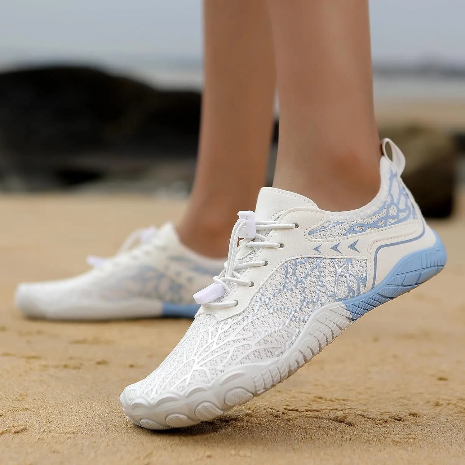 Hike Barefoot Shoes Women Men, Pro Barefoot Footwear Wide Toe Box Healthy & Non-Slip Barefoot Hike Shoes Waterproof Aqua Swim Surf Hiking Shoes Unisex
