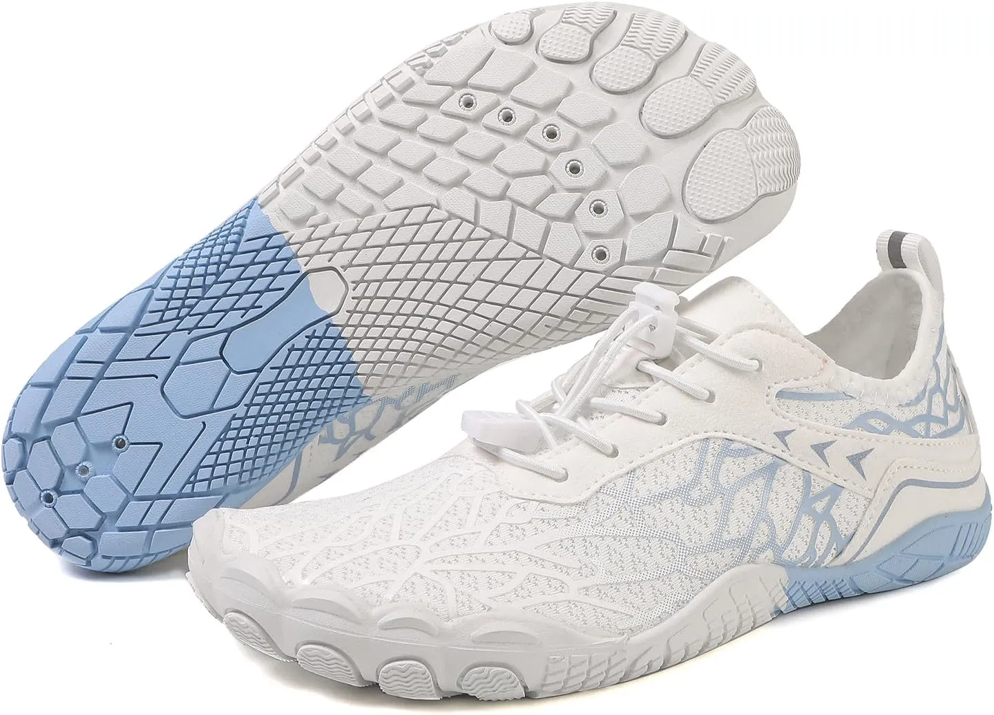 Hike Barefoot Shoes Women Men, Pro Barefoot Footwear Wide Toe Box Healthy & Non-Slip Barefoot Hike Shoes Waterproof Aqua Swim Surf Hiking Shoes Unisex