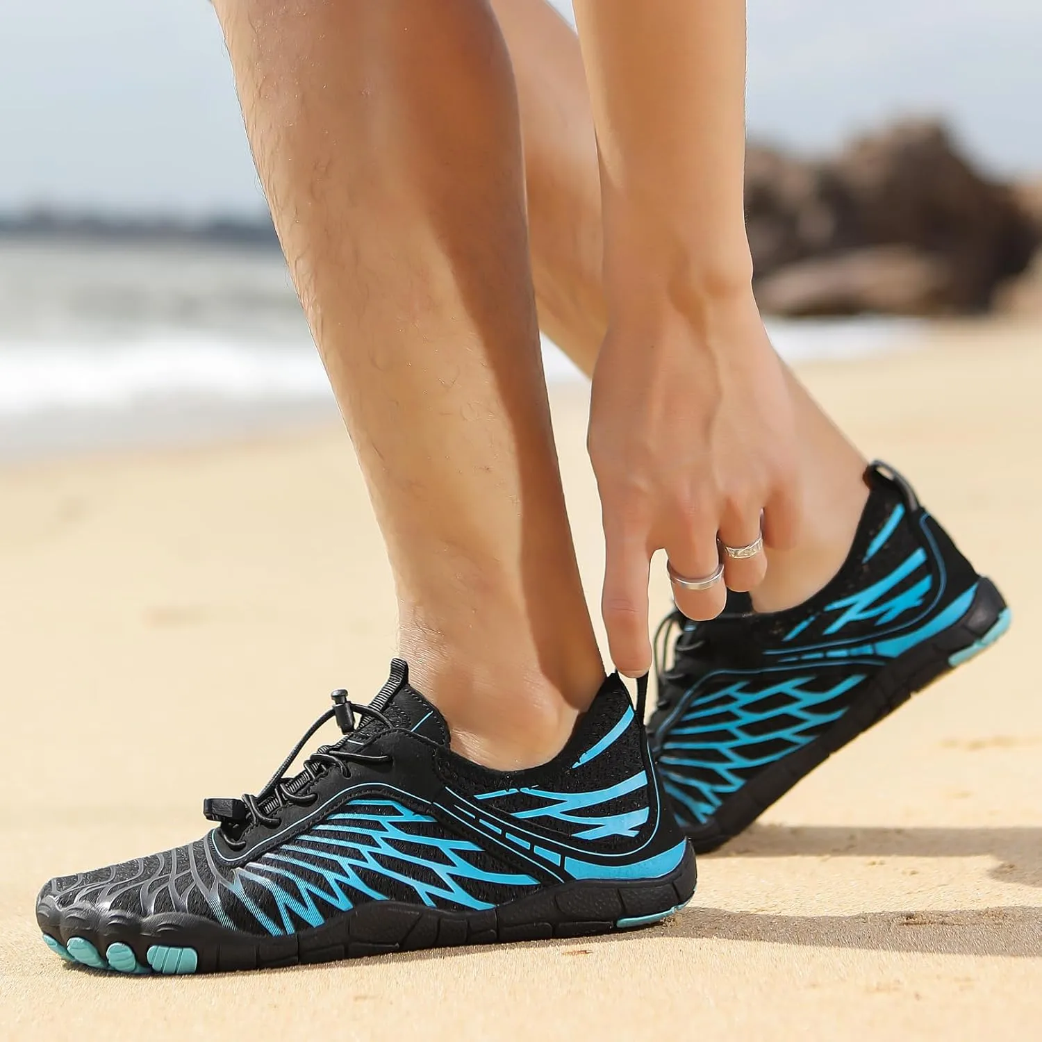 Hike Barefoot Shoes Women with Wide Toe Box Non-Slip Quick Dry Grounded Water Shoes for Women Men Beach Pool Hiking Walking Footwear