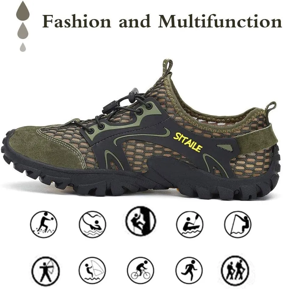 Hiking Water Shoes for Men Women Quick Dry Barefoot Aqua Swim River Shoes for Pool Beach Fishing Water Hiking Sandals