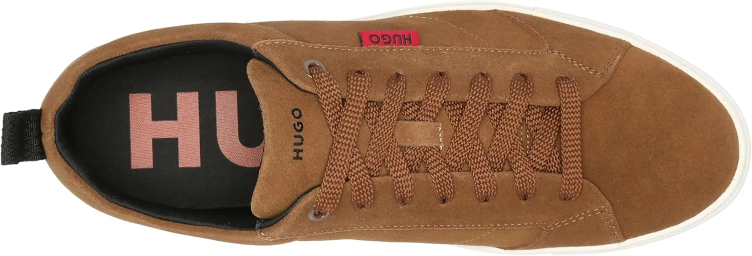 HUGO Men's Essential Cupsole Suede Low Top Sneaker