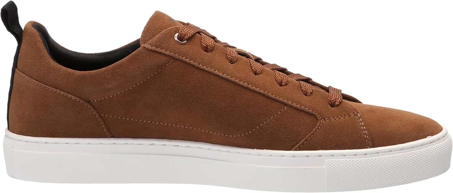 HUGO Men's Essential Cupsole Suede Low Top Sneaker