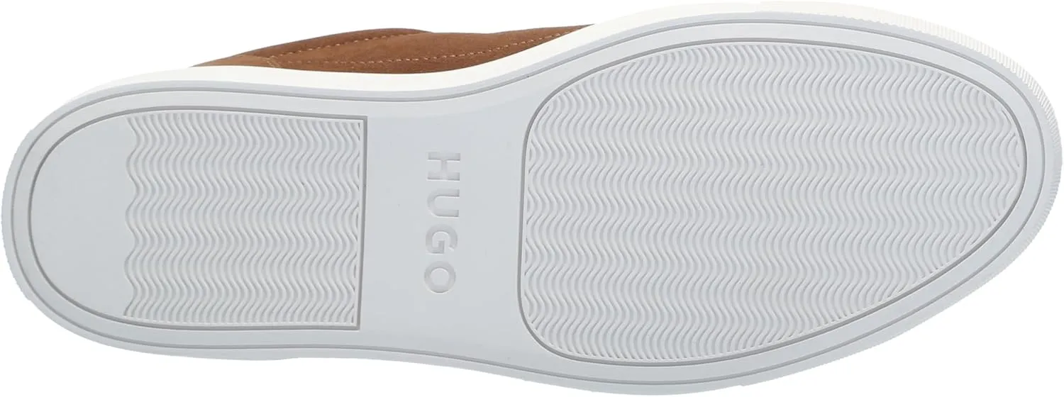 HUGO Men's Essential Cupsole Suede Low Top Sneaker