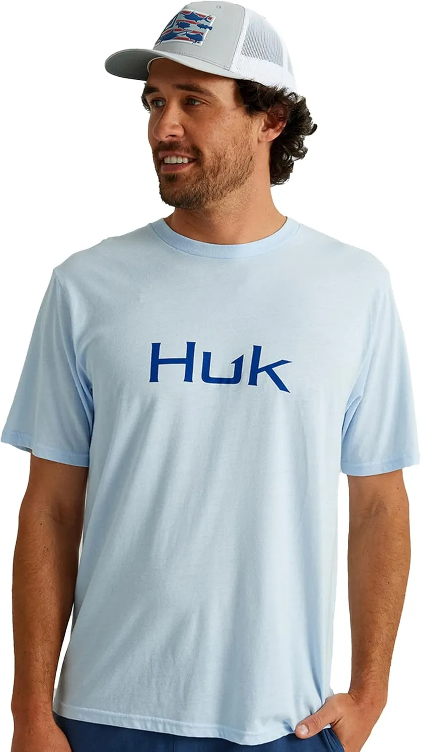 HUK Men's Performance Fishing Logo Tee, Short Sleeve, Quick-Dry