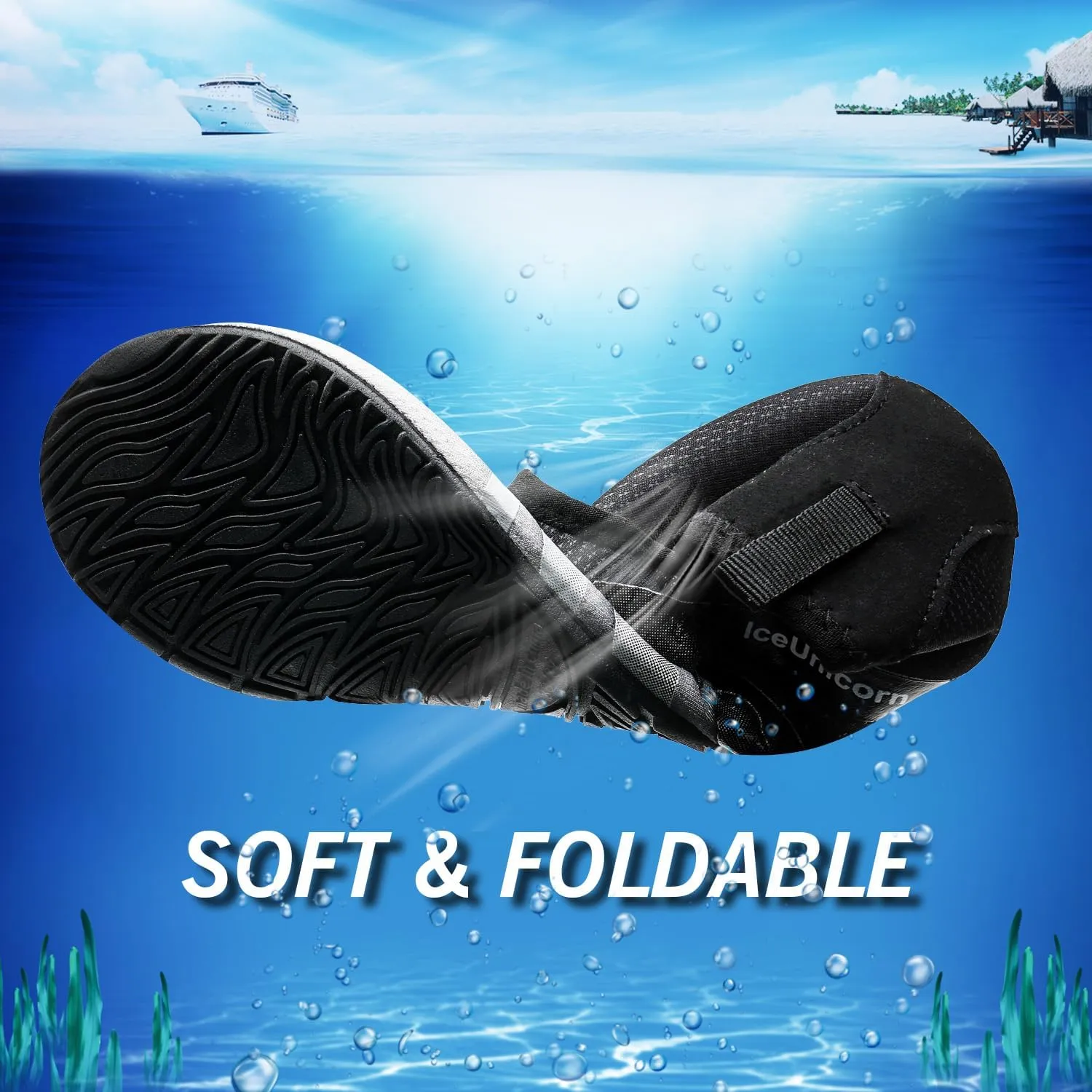 IceUnicorn Water Shoes Men Women Beach Swim Aqua Barefoot Socks Pool Quick Dry Yoga