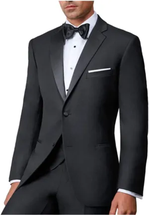 IKE Behar Two Button Notch Lapel Slim Fit Tuxedo Package
