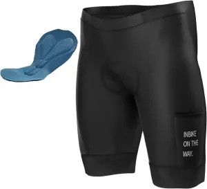 INBIKE Bike Shorts for Men, 3D Pad Shock-Absorbing Cycling Shorts, Lightweight Breathable Biking Shorts with Pocket Quick Dry