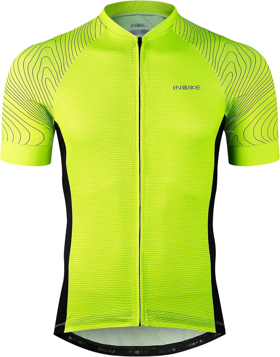 INBIKE Cycling Jersey Men Breathable Bike Shirt Quick-dry Reflective Bicycle Clothing for Road Biking Riding