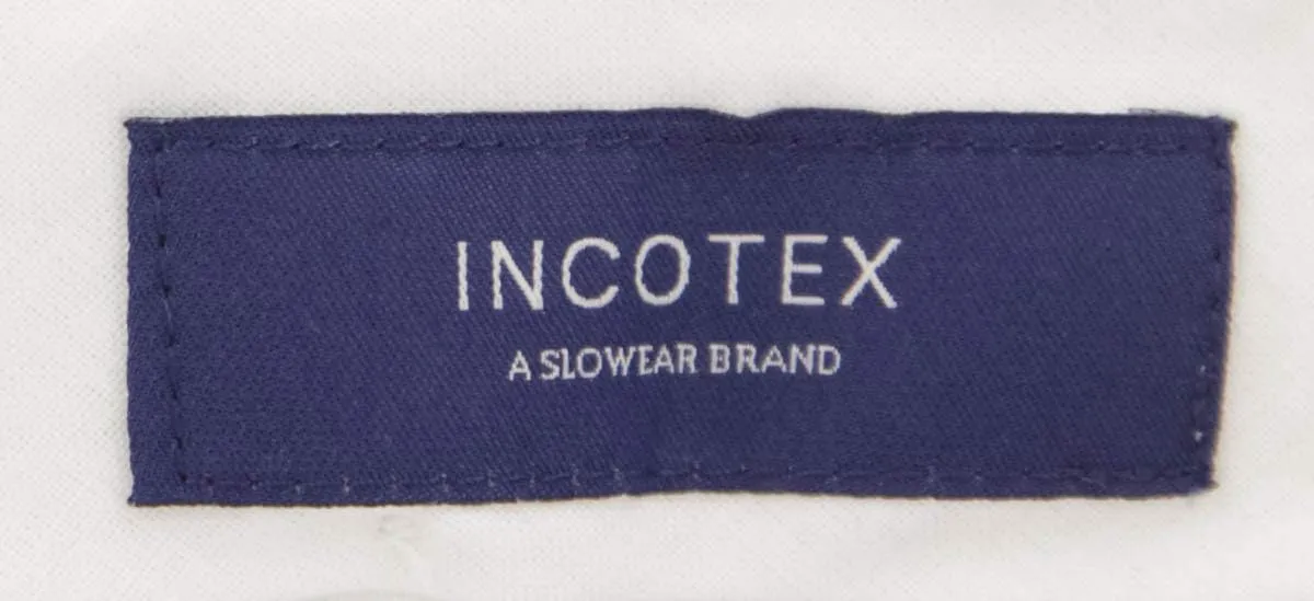 Incotex Brown Solid Wool Blend Pants - Slim