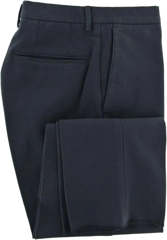Incotex Dark Blue Solid Pants - Slim