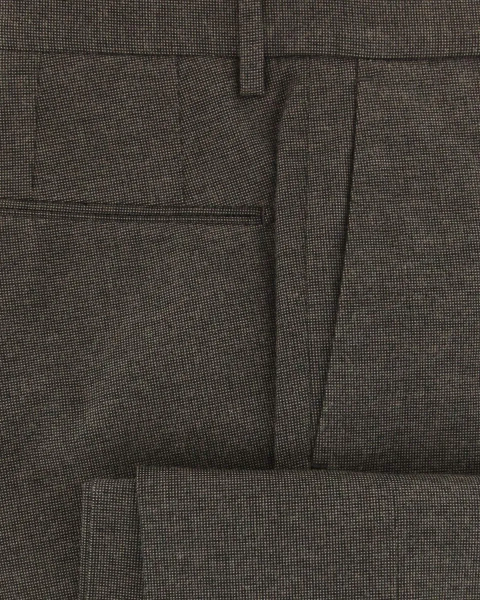 Incotex Dark Brown Nail Head Pants - Slim