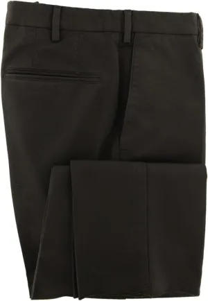 Incotex Dark Brown Solid Pants - Extra Slim