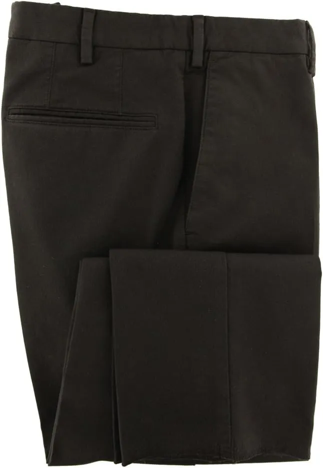 Incotex Dark Brown Solid Pants - Extra Slim