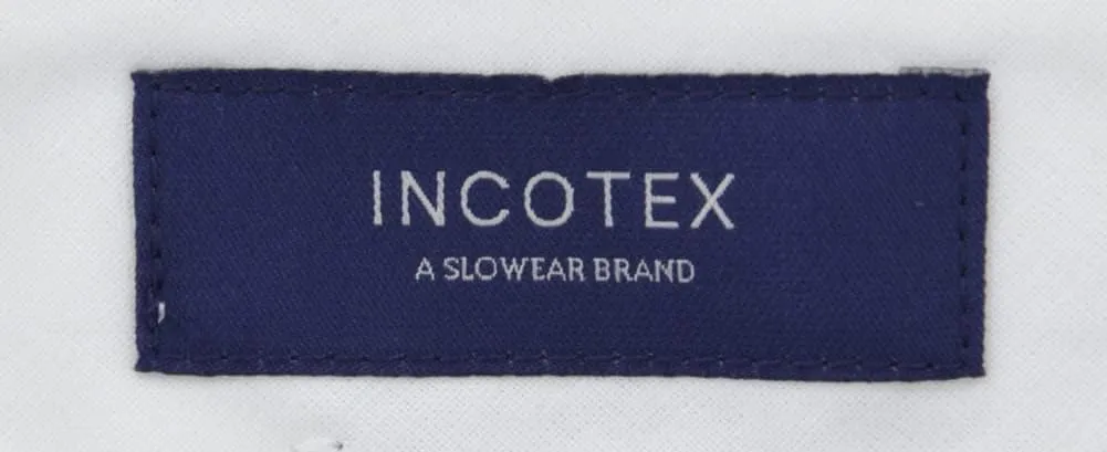 Incotex Dark Brown Solid Wool Pants - Slim